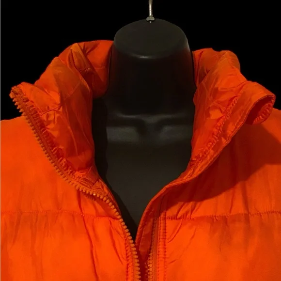 Free People Movement Orange Puffer Vest In a Bubble Oversized FP Vest NWT M - Picture 6 of 11